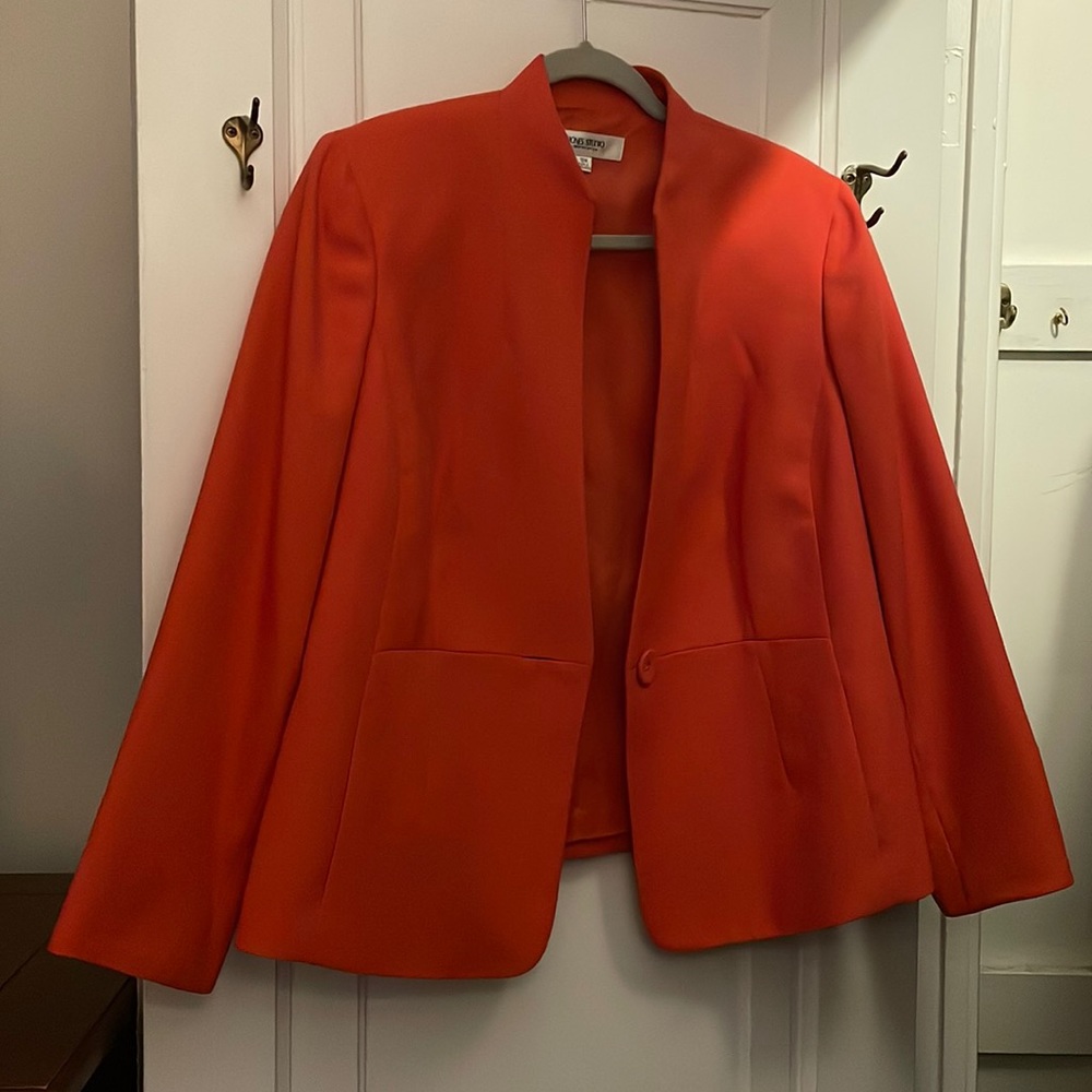 Orange tailored blazer, Like new